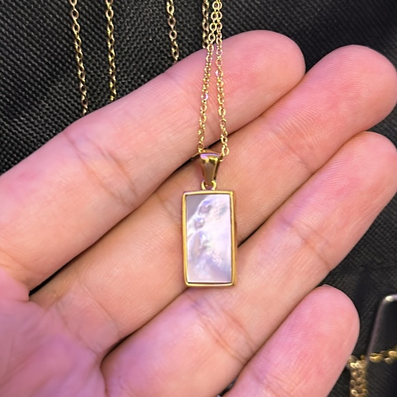 Dainty ‘The Wheel’ Tarot Card Necklace | 316L Stainless Steel, 18k Gold Plated - Picture 4 of 4